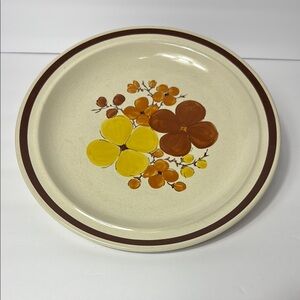 Vintage Stoneware‎ (Ji) Stonecrest Dinner Plate Hand Painted In Korea